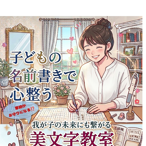 我が子の未来にも繋がる美文字教室